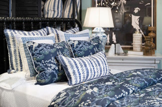 blue bedding design
