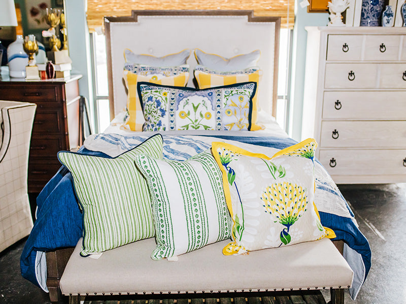 Beautiful Beds: Blue and White Three Ways