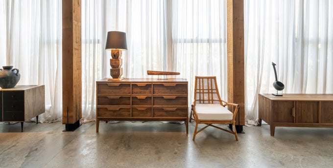 Country style interior decoration, solid wood furniture
