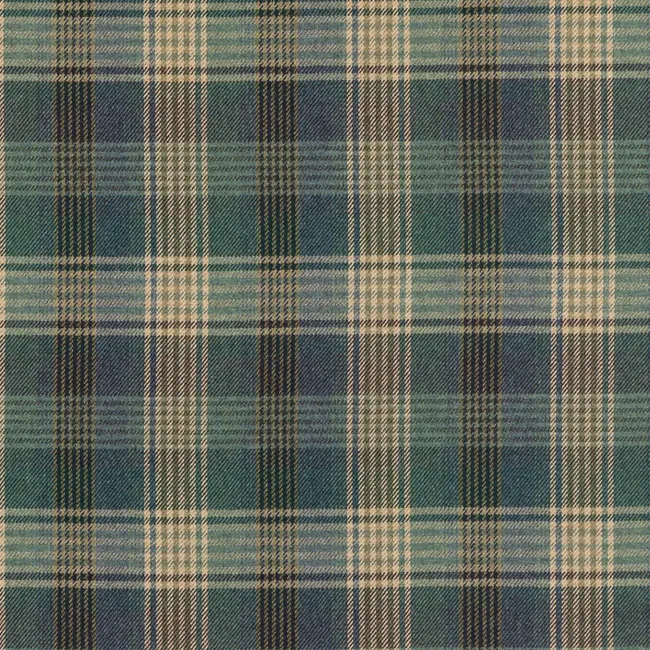 Braemar Russett plaid tartan houndstooth blue beige green wool luxury upholstery fabric
