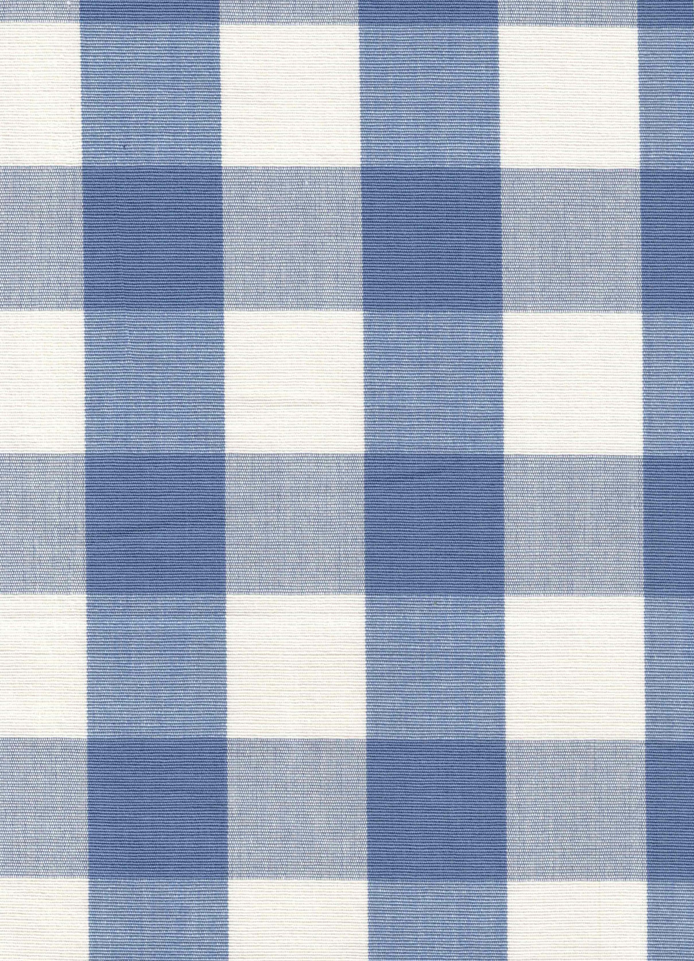 Brookside Sky blue and white checkered gingham cotton fabric by the yard from nell hill's