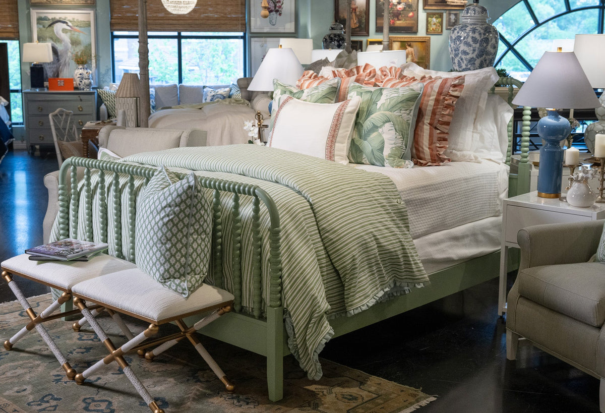 Lagalla Leaf Stripe Fabric by the Yard | Nell Hill's
