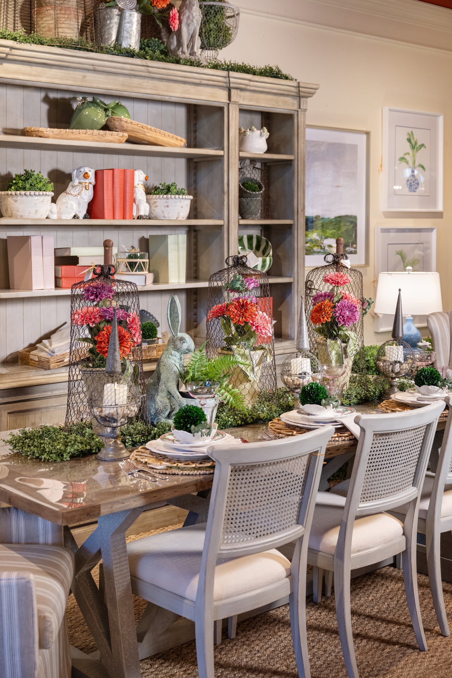 Coastal Garden tablescape