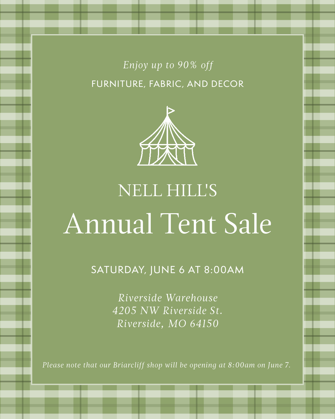 What to Know Before You Go: Our Annual Tent Sale Returns June 6
