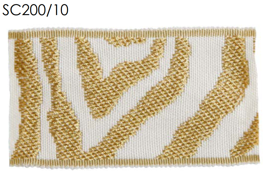 SC200 Zebra Tape Trim by the Yard