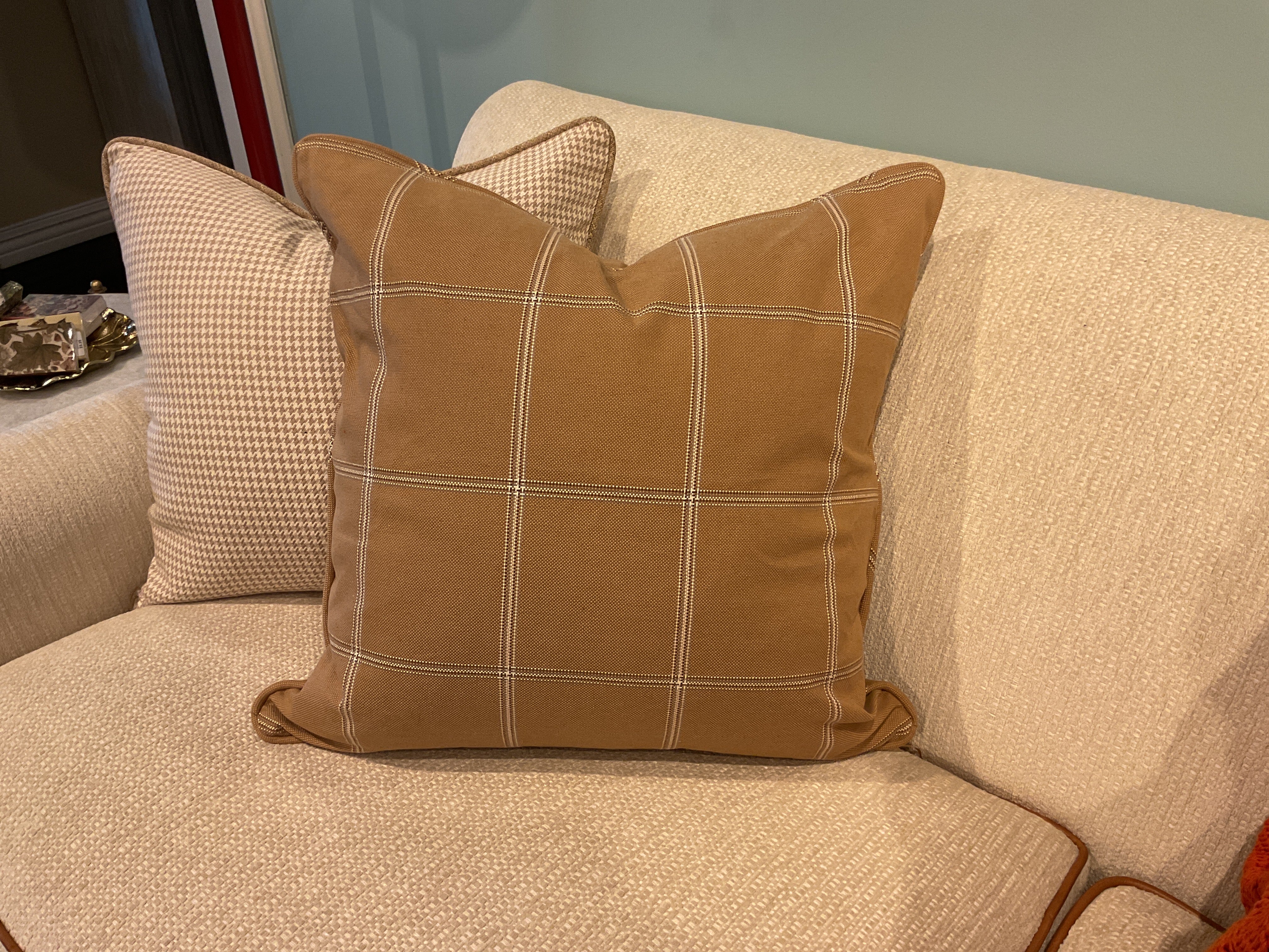 Hepburn Camel w/ Self Cord Pillow Sham