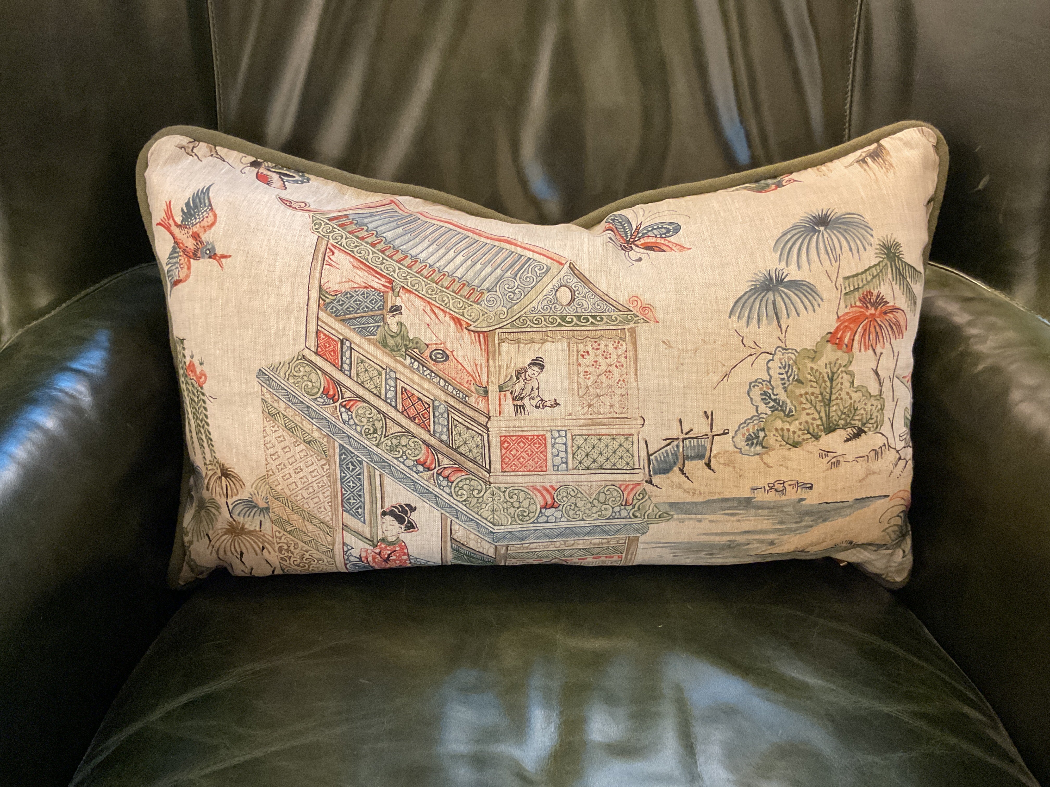 Grand Palace Taupe w/ Sage Cord Pillow Sham