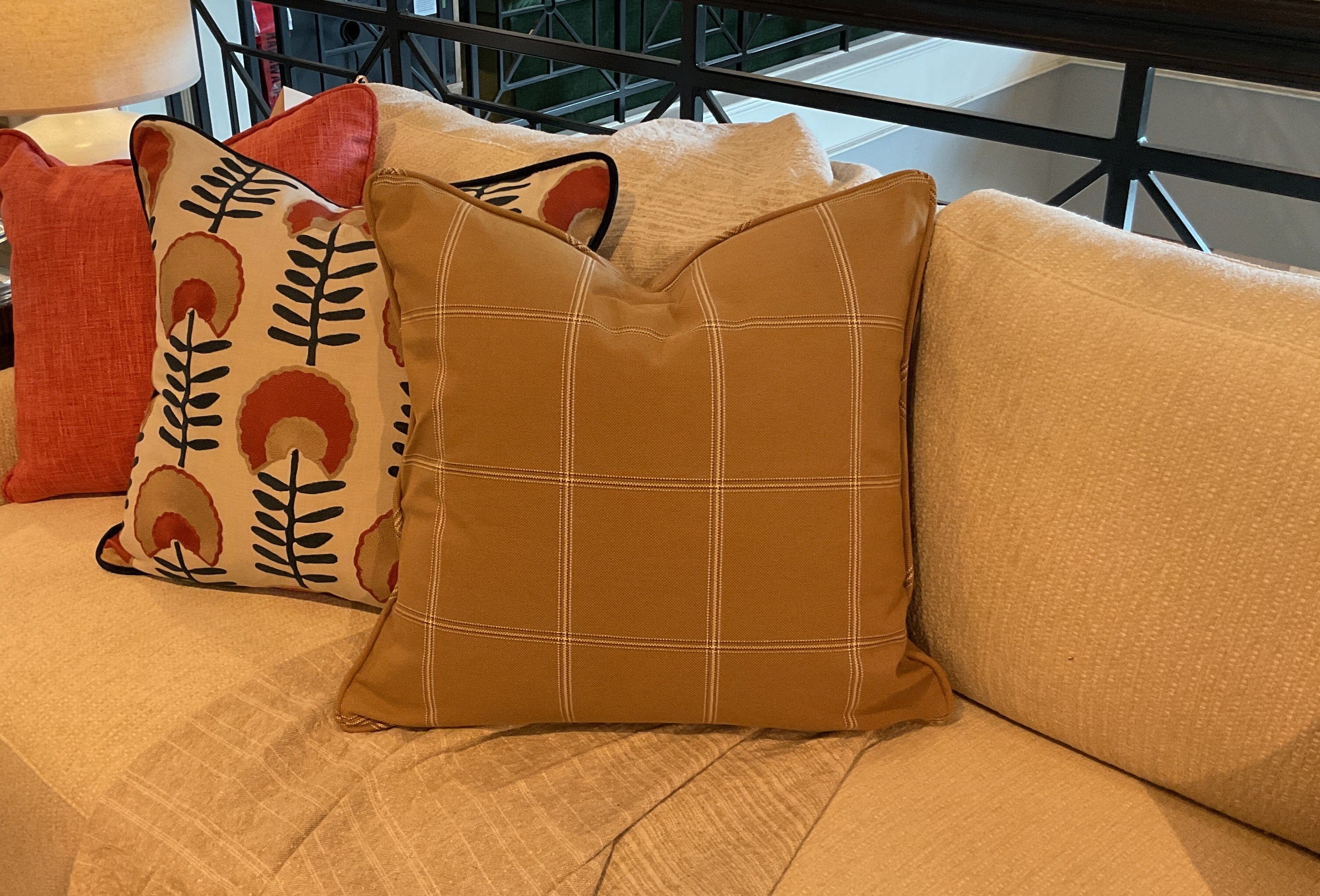 Hepburn Camel w/ Self Cord Pillow Sham