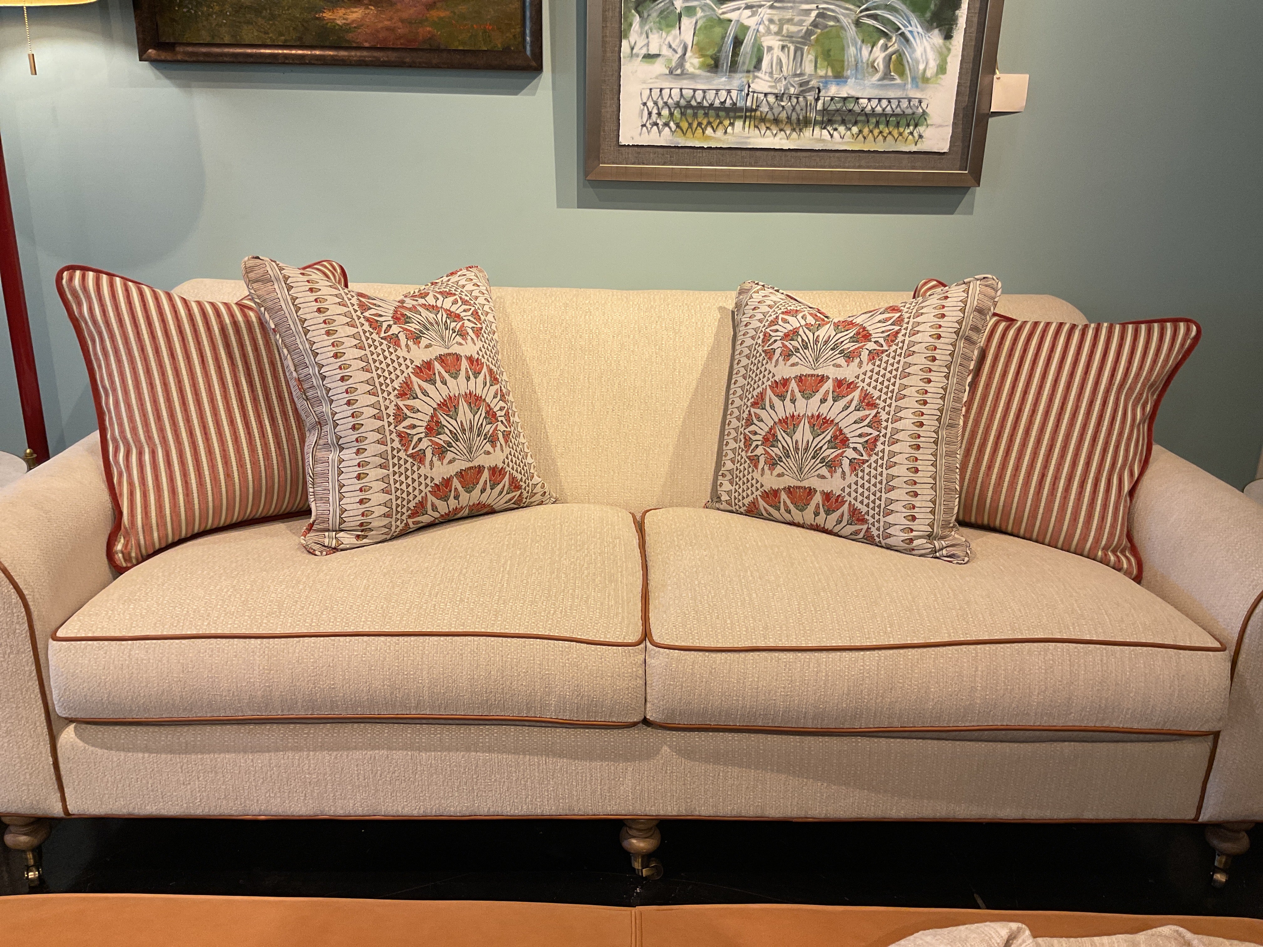 Cairo Coral w/ Self Cord Pillow Sham