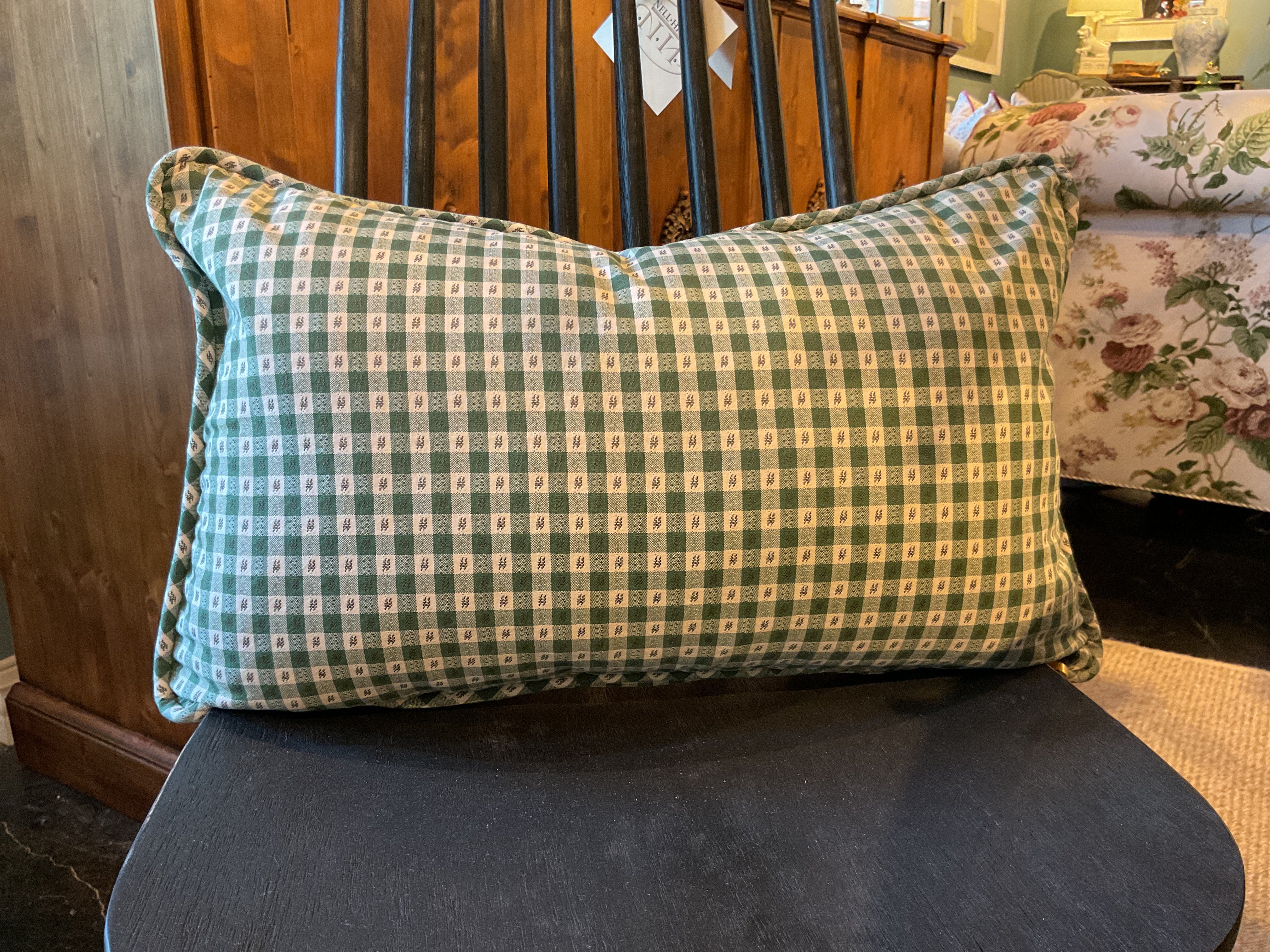 Petite Check w/ Self Cord Pillow Sham