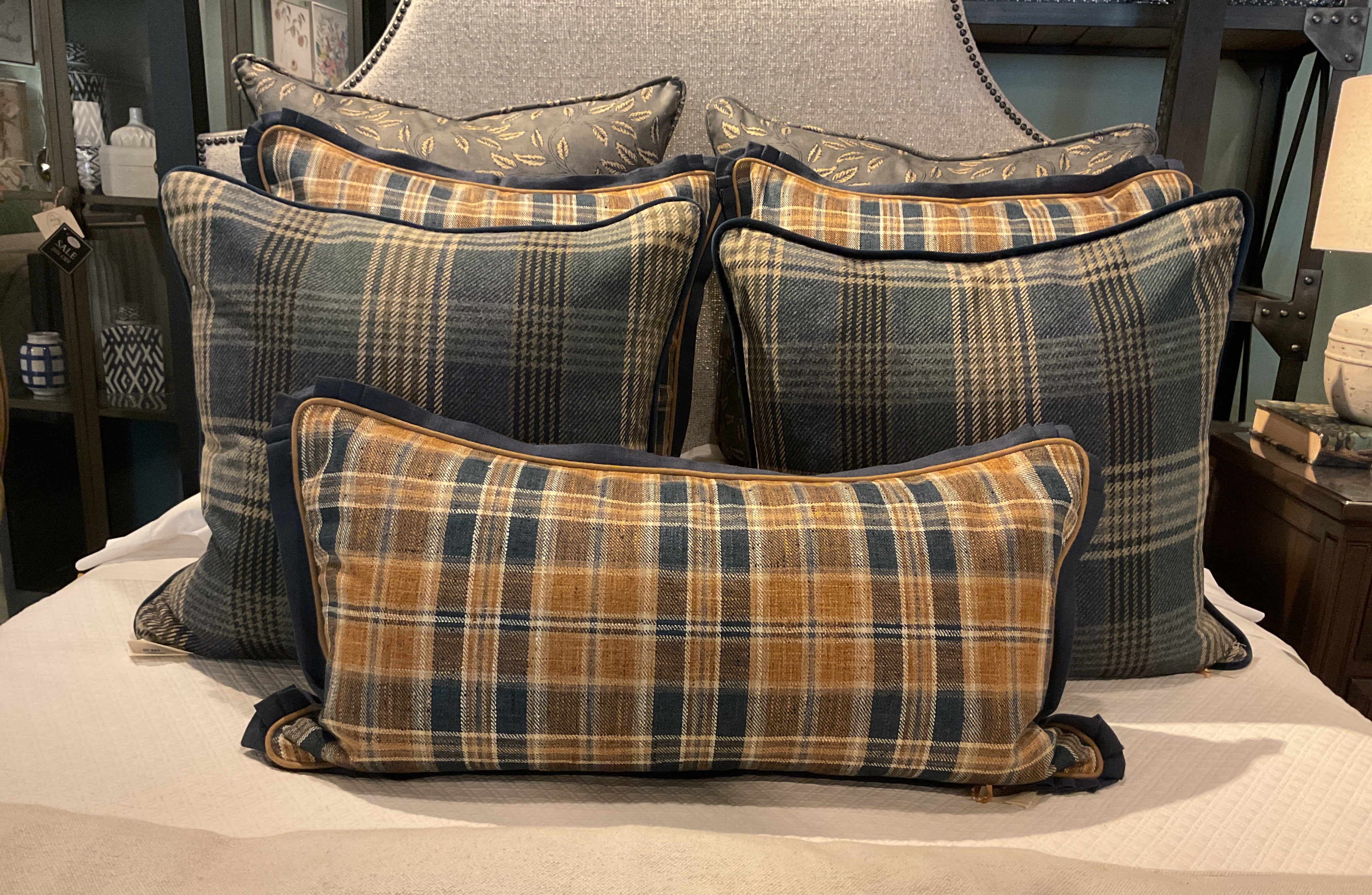 Braemar Blue Sham w/ Nile Cord