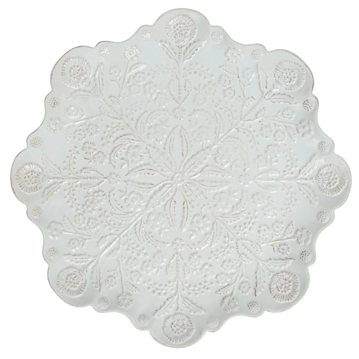 Berry & Thread  Thistle Charger/Platter - Whitewash