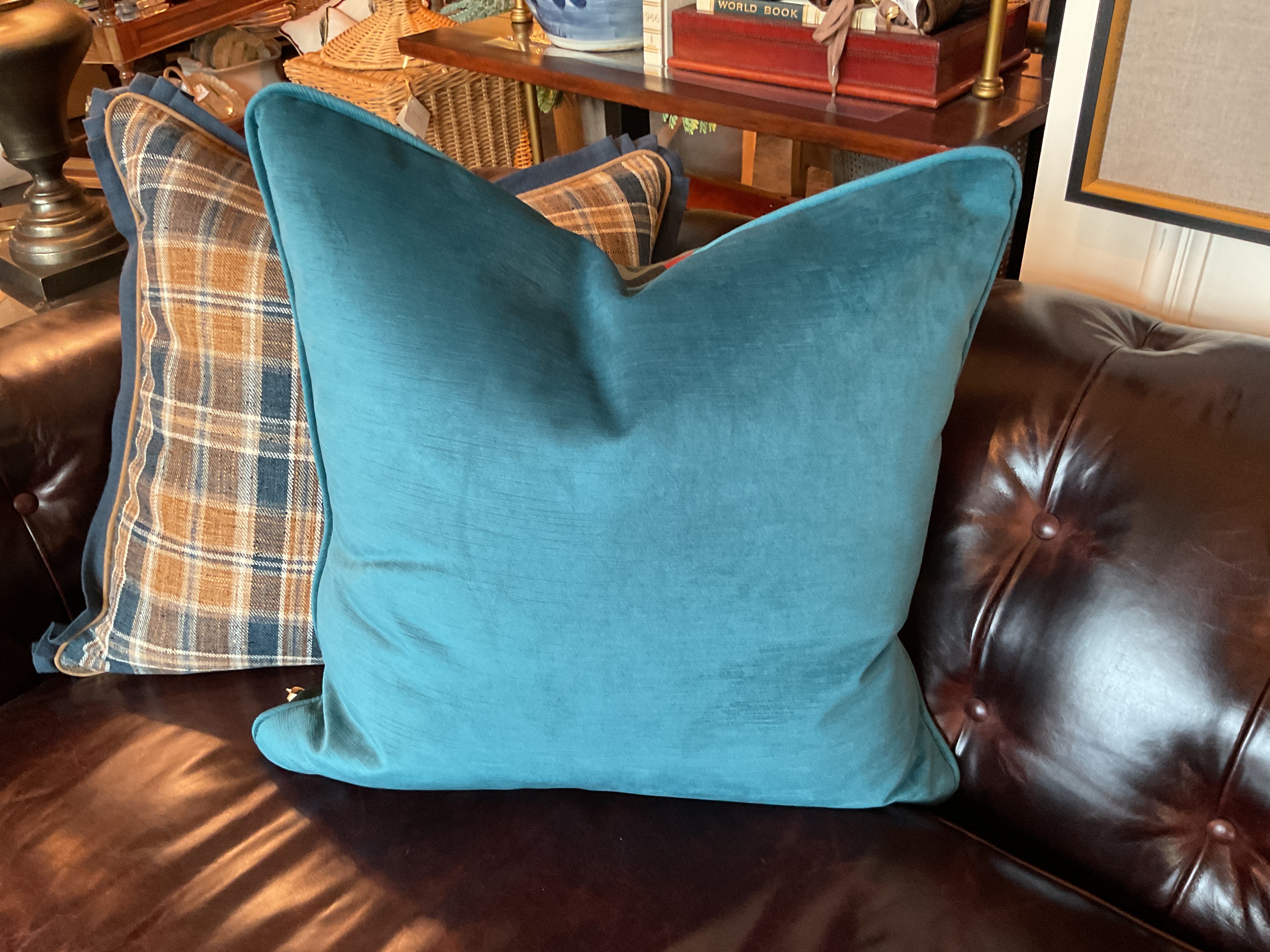Country Club Teal w/ Nelson Cord Pillow Sham