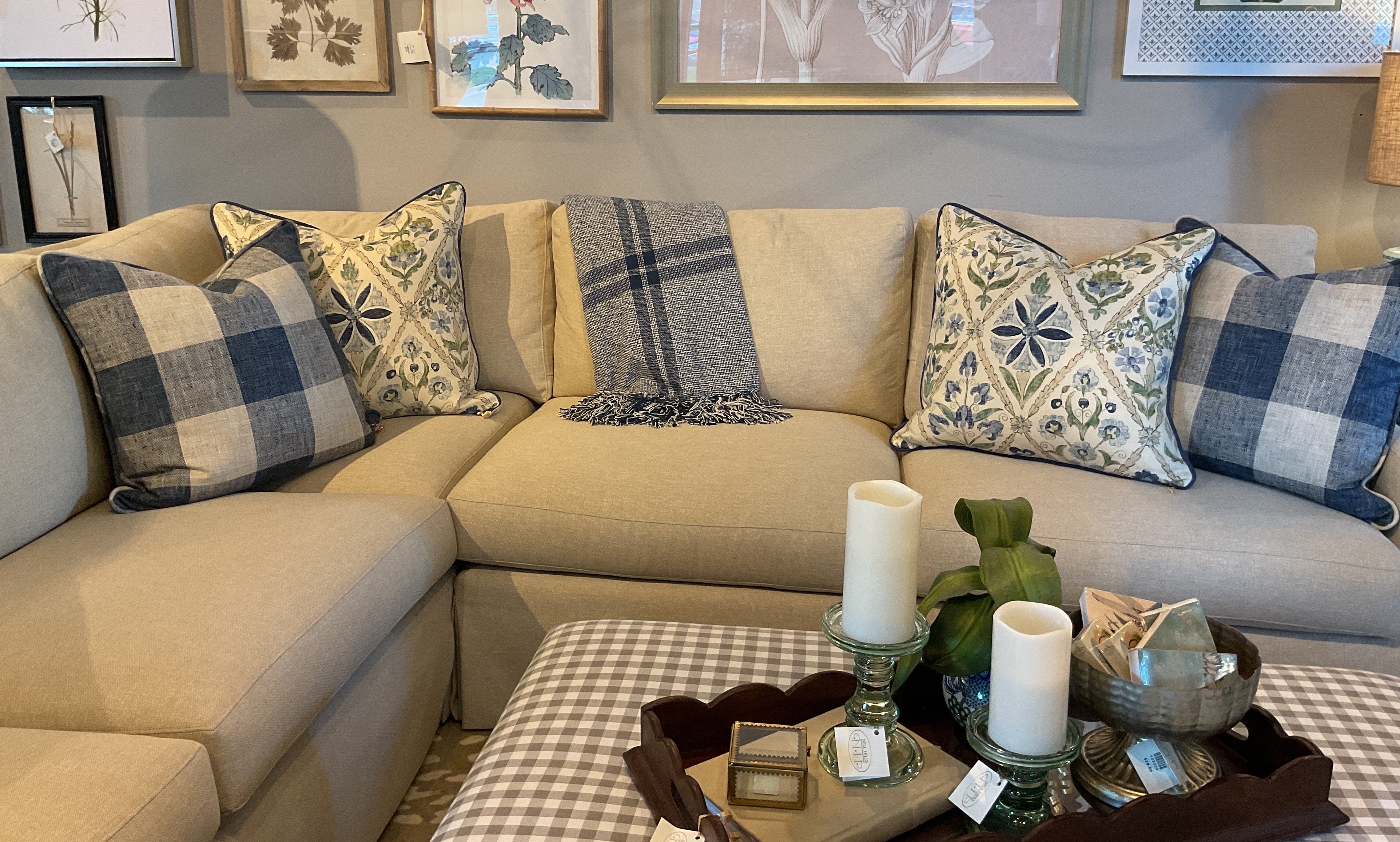 Susani Trellis w/ Jefferson Cord Pillow Sham