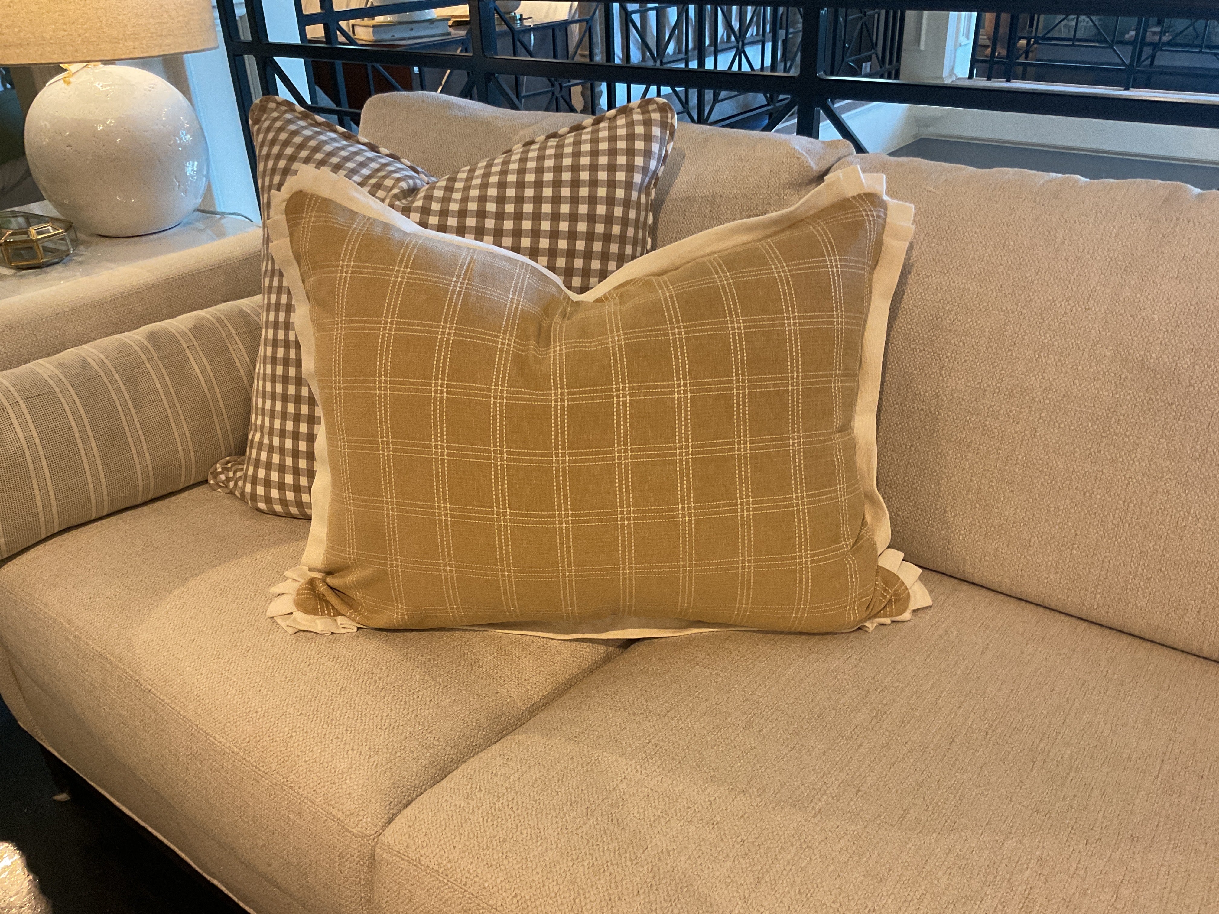 Cozy Cashew w/ Pleated Corners