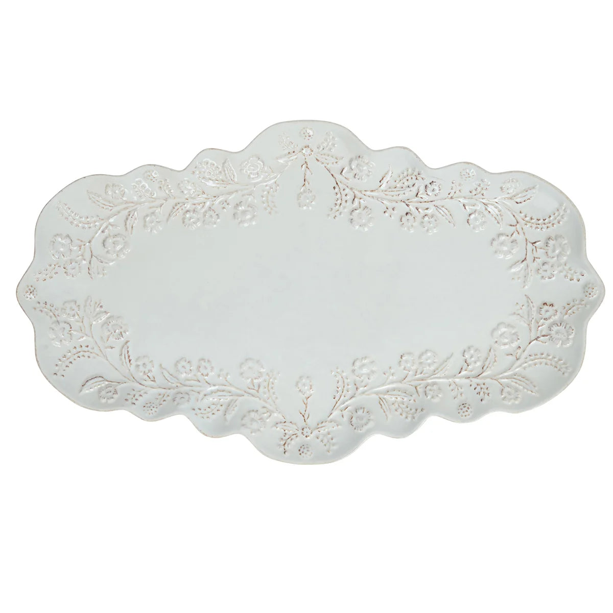 Berry & Thread  Thistle 16" Tray - Whitewash