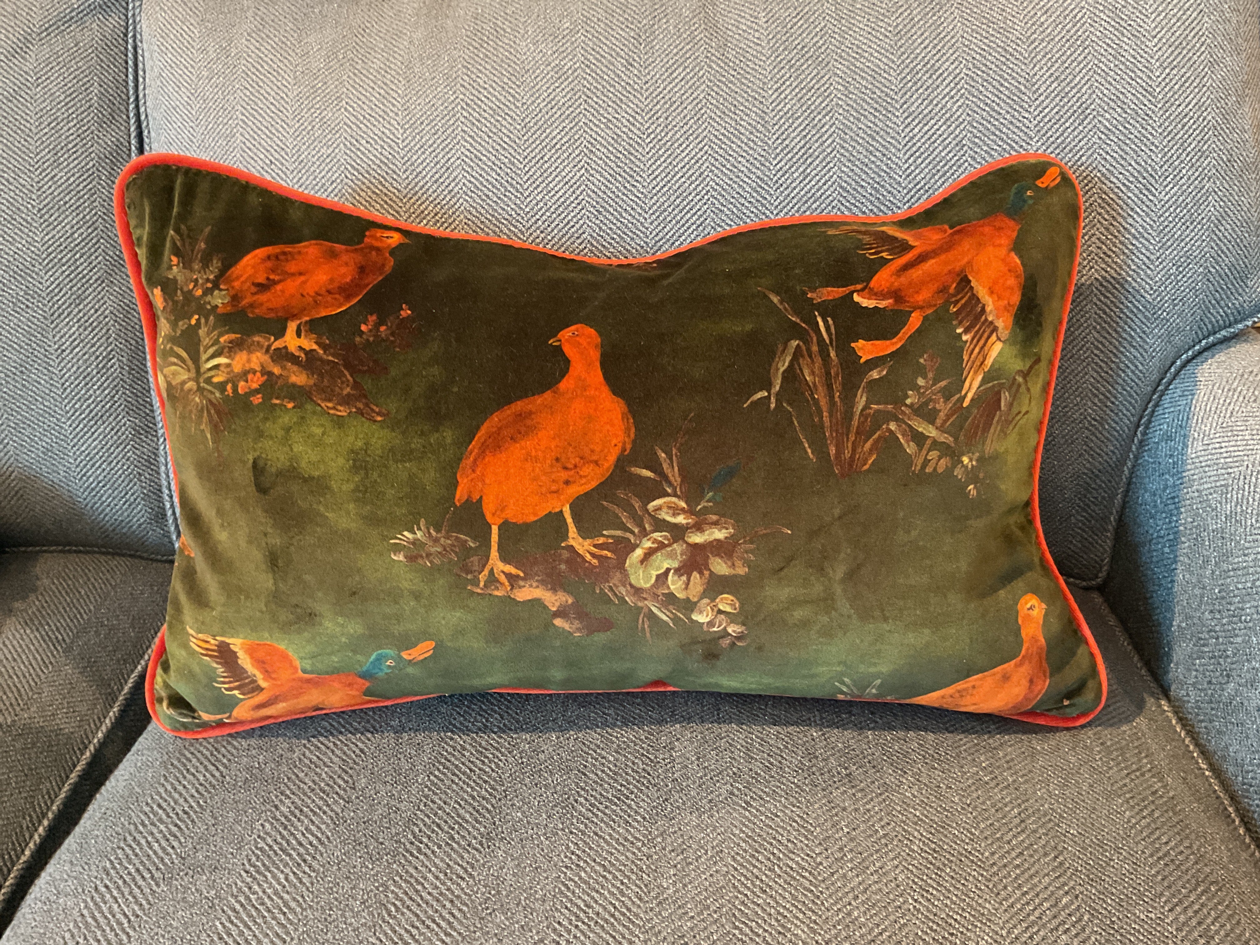Game Show Emerald w/ Red Cord Pillow Sham