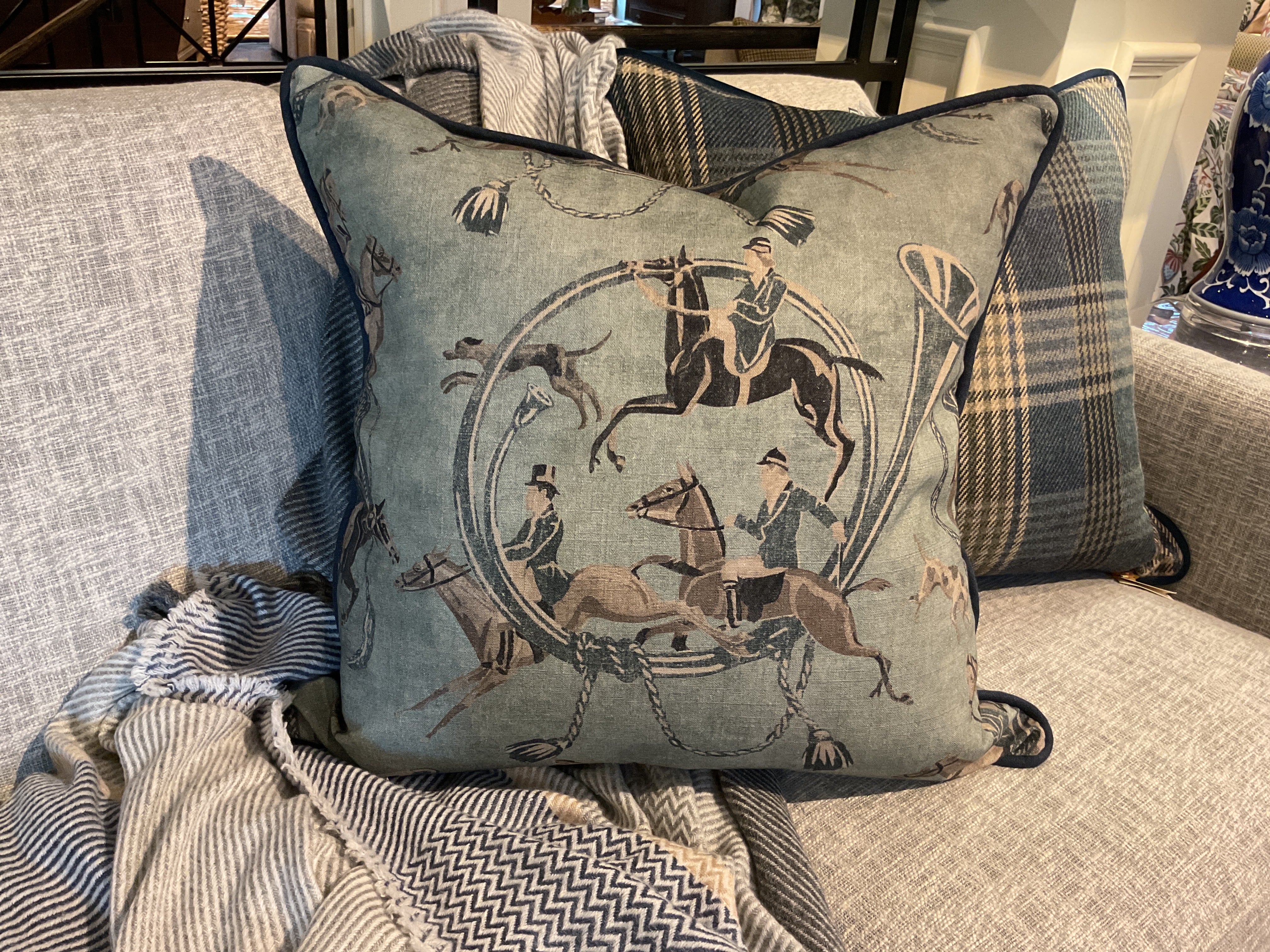 The Hunt w/ Jefferson Linen Cord Pillow Sham