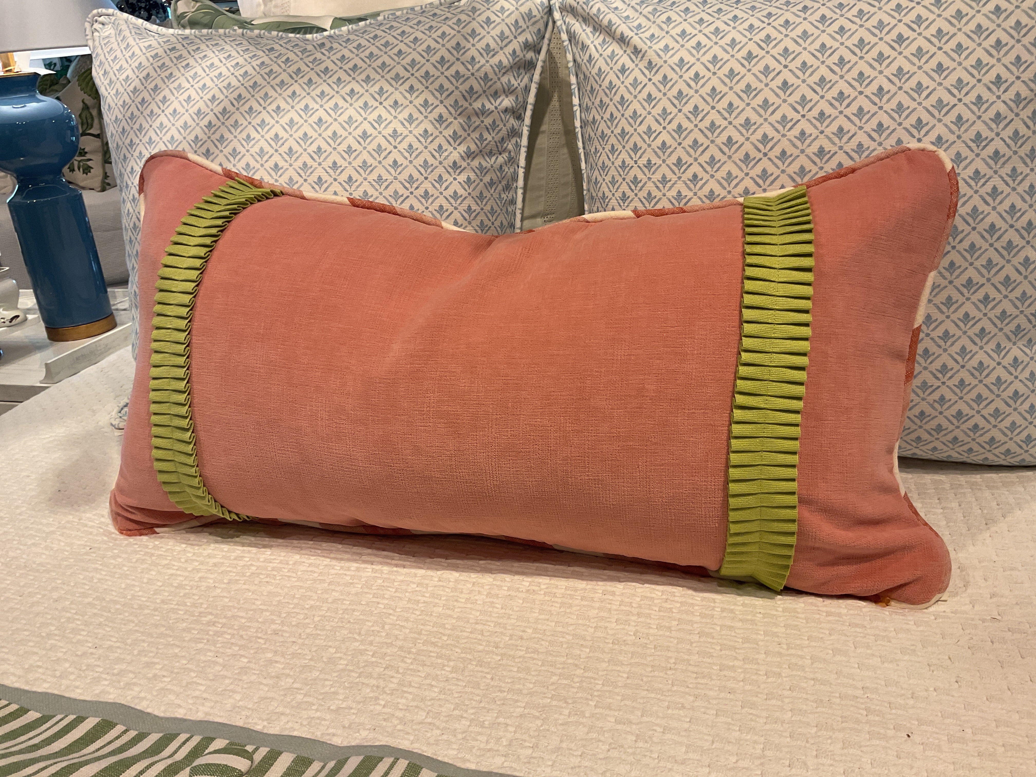Lucky Coral w/ Pleat Tape