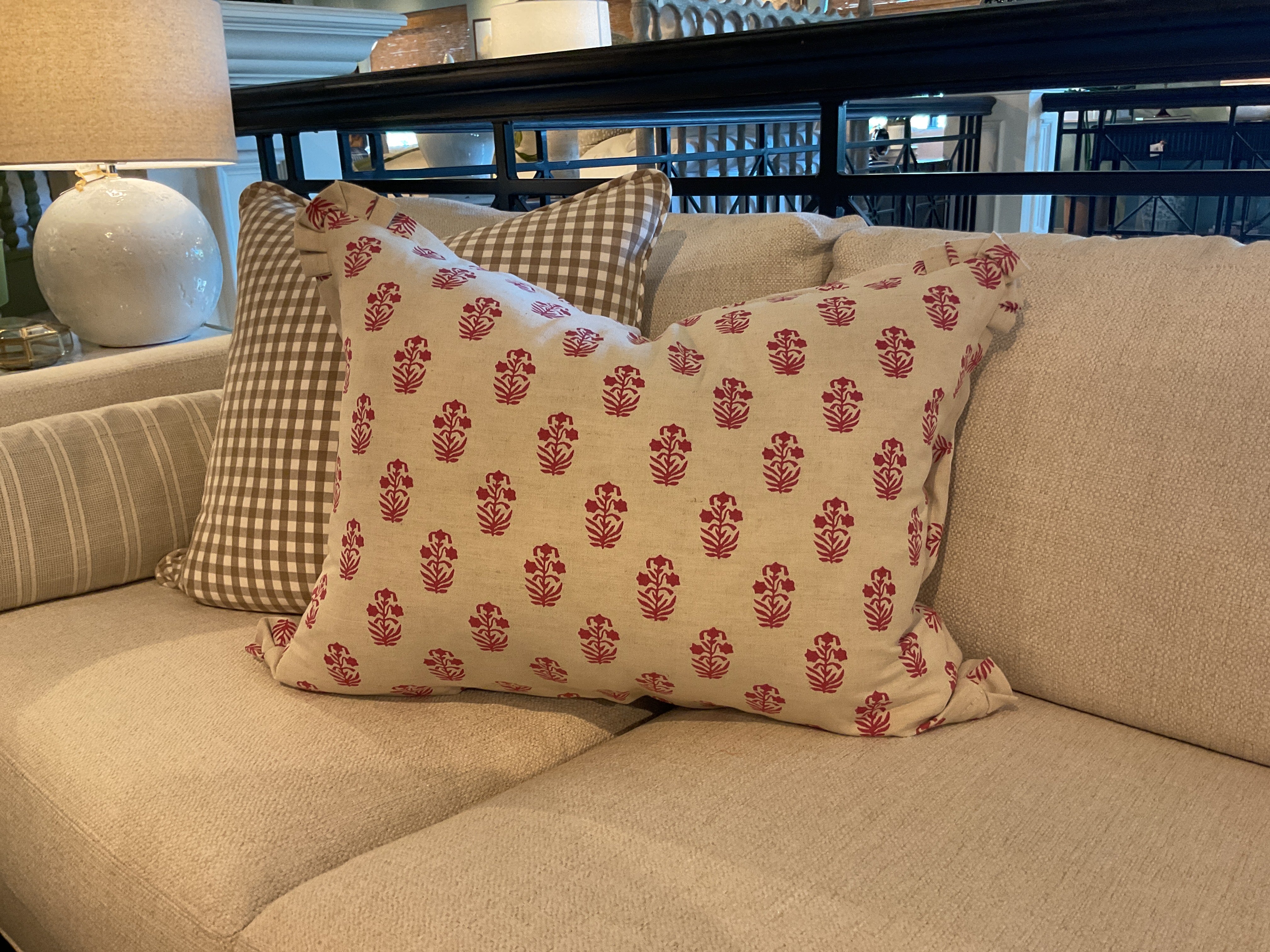 Corwin Raspberry w/ Pleated Corners