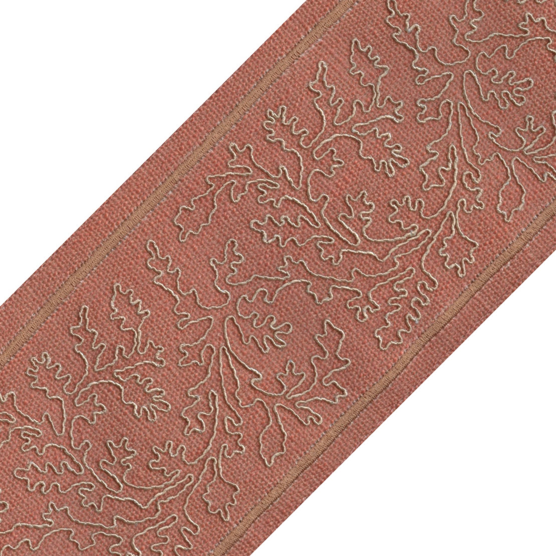Alicante Spice Tape Trim by the Yard from Nell Hill's with raised cording in a leaf pattern