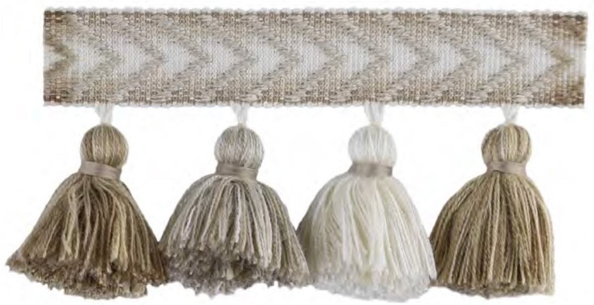 CLC100 Chevron Tassel Fringe Trim by the Yard