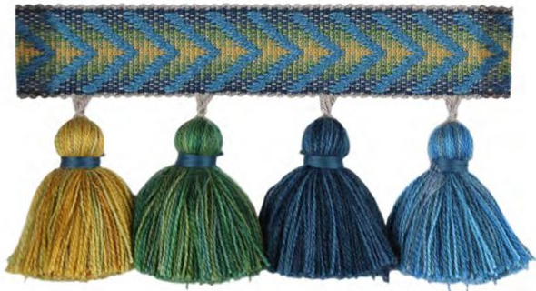 CLC100 Chevron Tassel Fringe Trim by the Yard