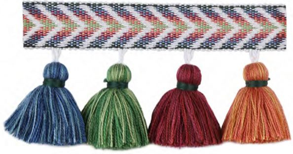 CLC100 Chevron Tassel Fringe Trim by the Yard