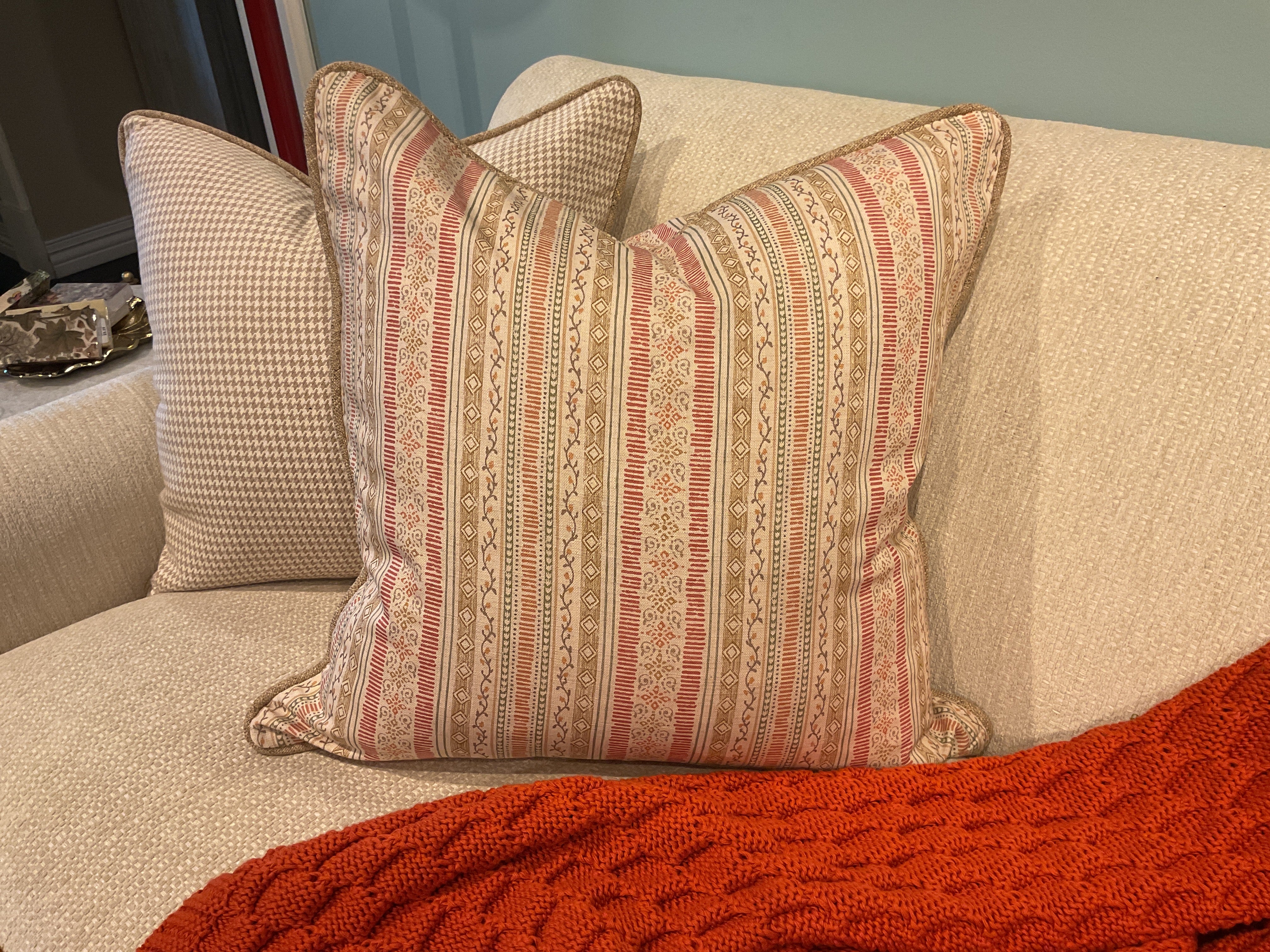 Compton Red w/ Harvest Cord Pillow Sham