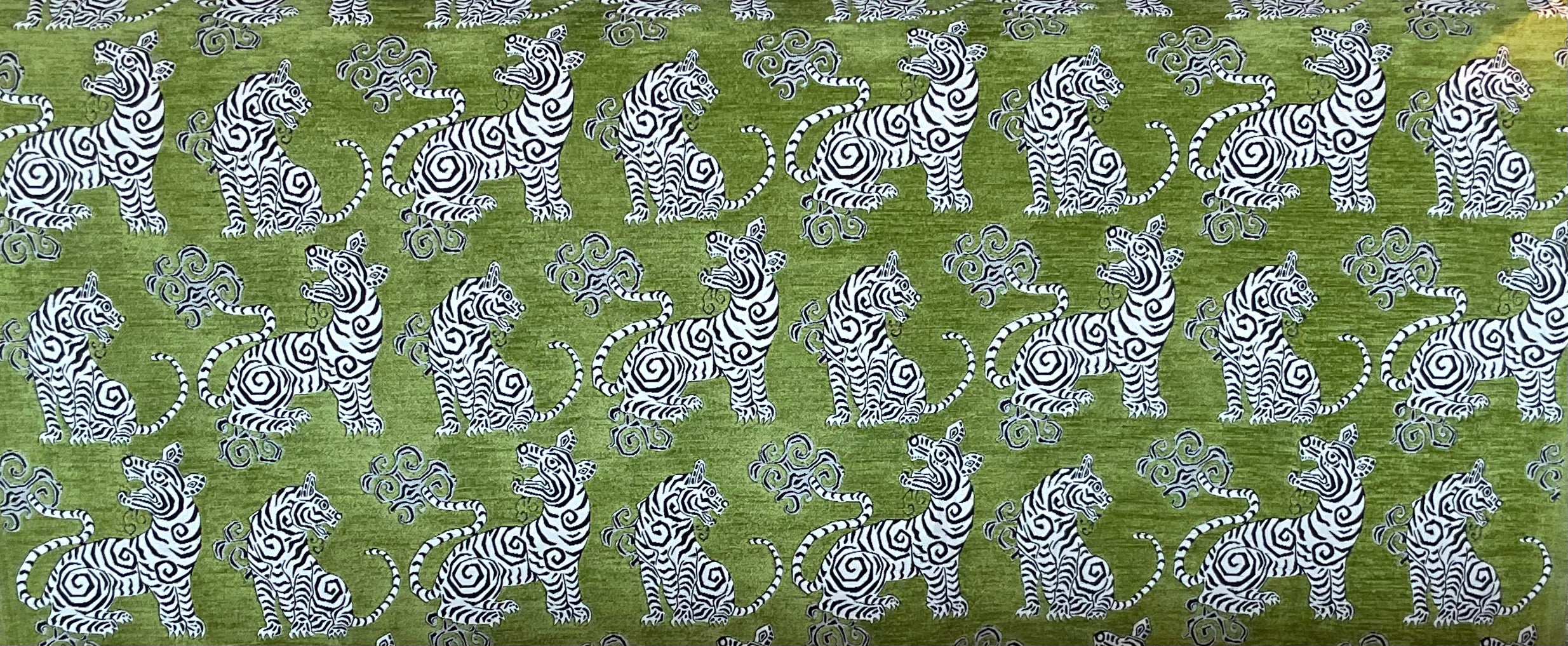Tilly Tiger Green Fabric by the Yard