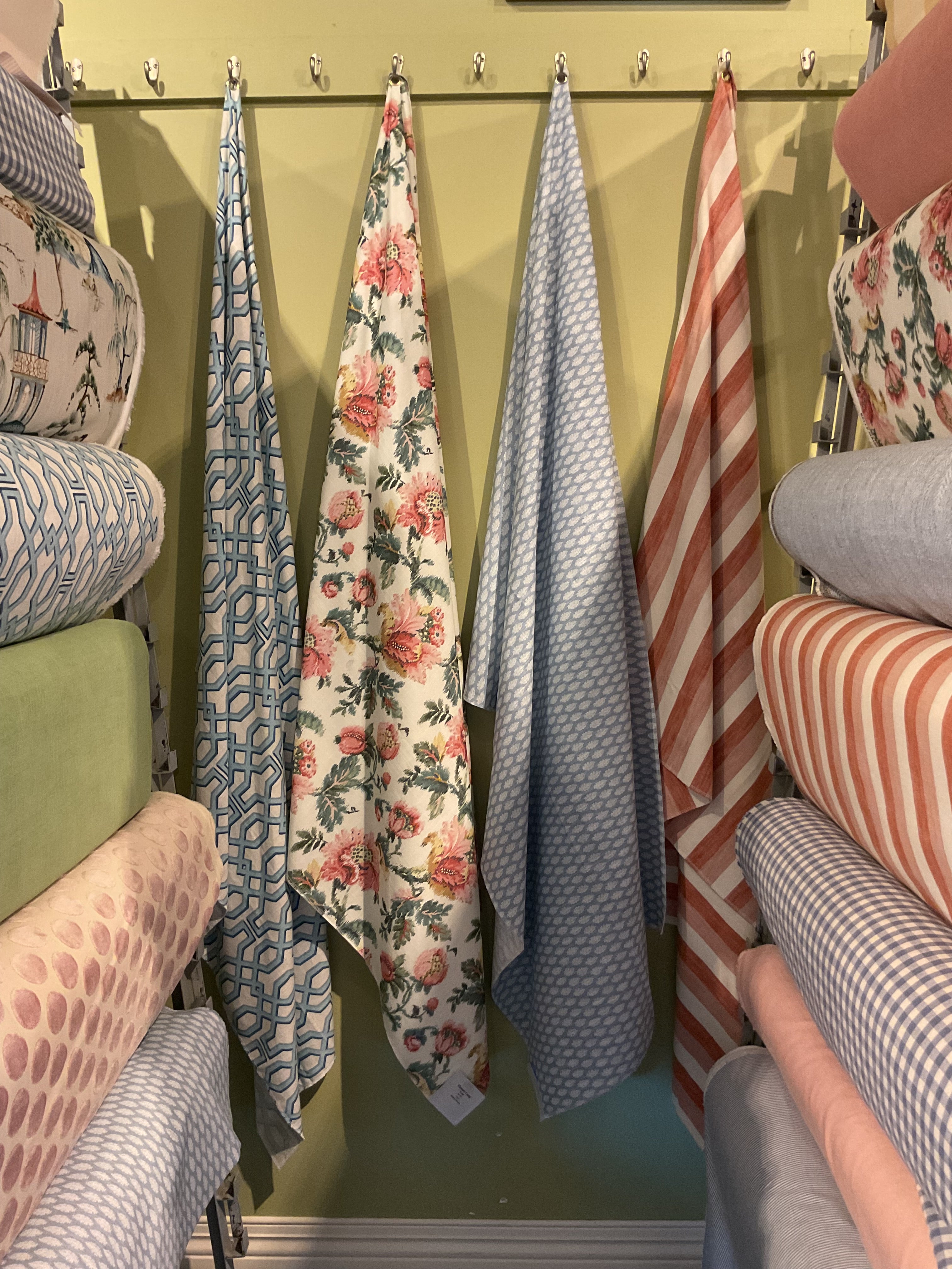 Eleanor Coral Fabric by the Yard