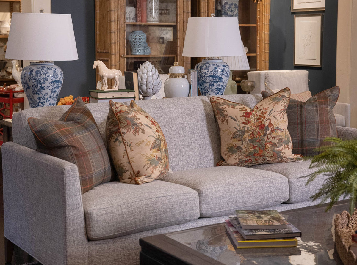 Quail Meadow w/ Sued Cord Pillow Sham