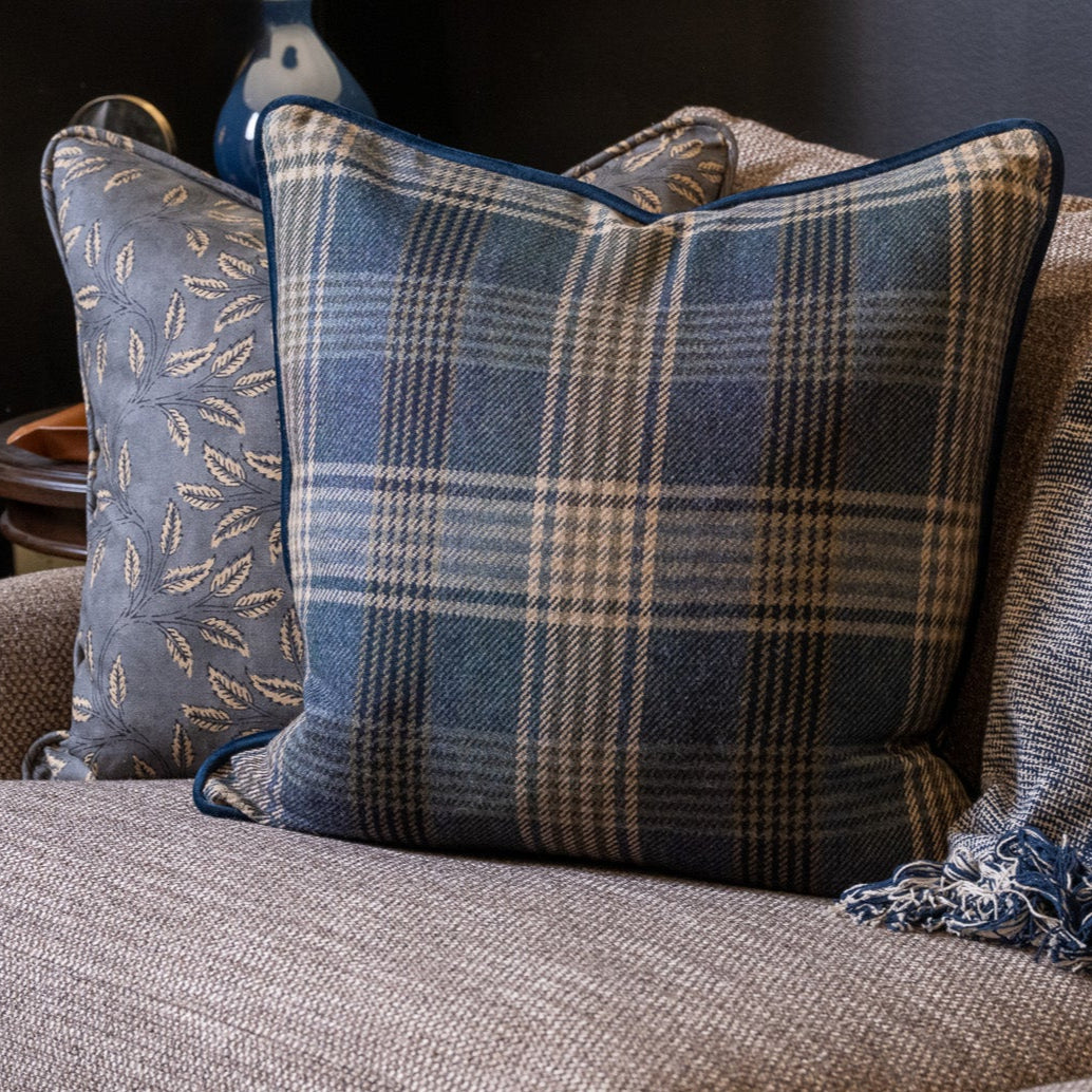Hedgerow Indigo Sham w/ Self Cord