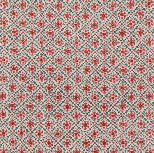 Red White & Bloom Fabric by the Yard