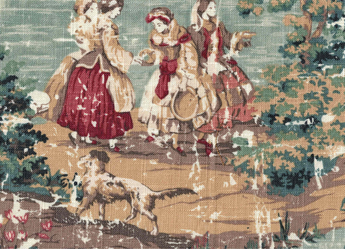 Afternoon Stroll Green Fabric by the Yard