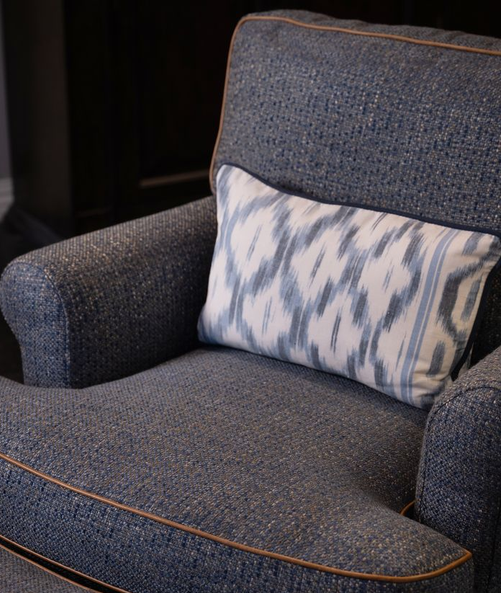 Santa Monica Indigo w/ Navy Cord Pillow Sham