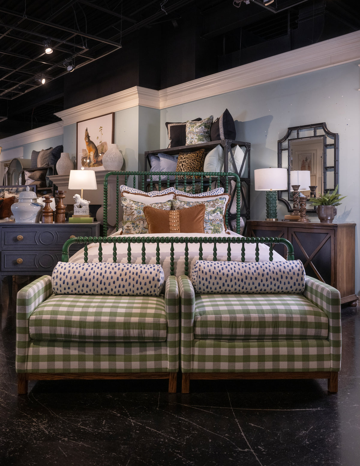 Brookside Checkered gingham Cotton Fabric by the Yard – 54" Wide | Nell ...