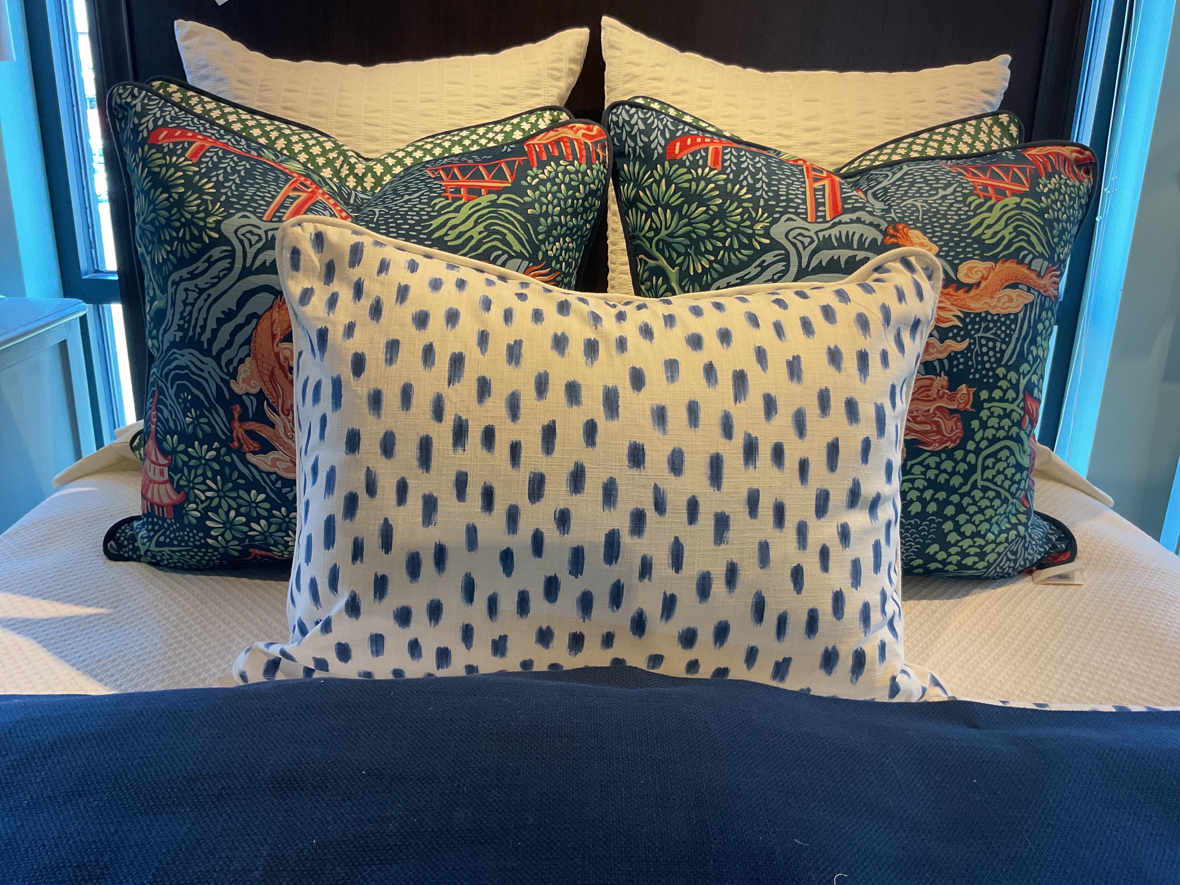 Canvas Chic w/ White Cord Pillow Sham