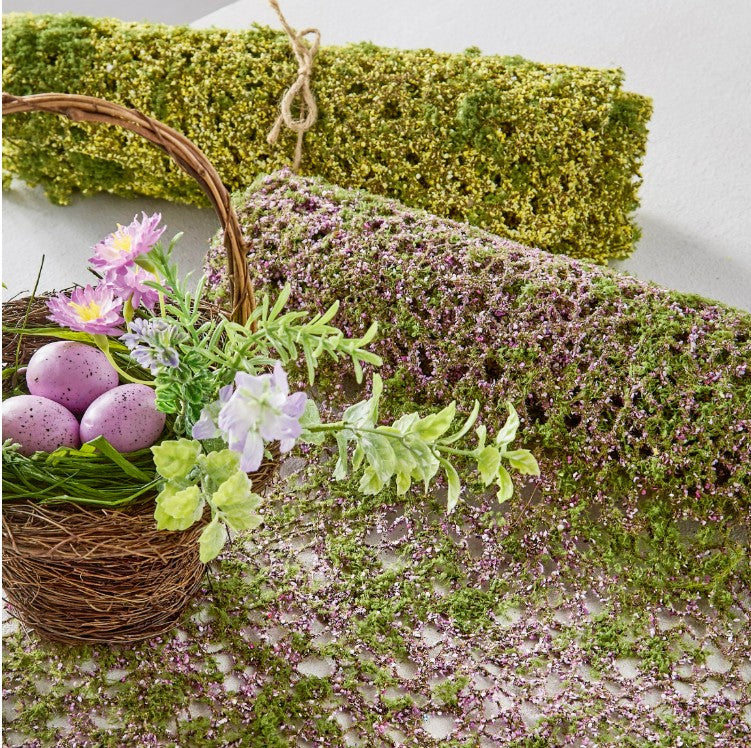 5' YELLOW MOSS TABLE RUNNER
