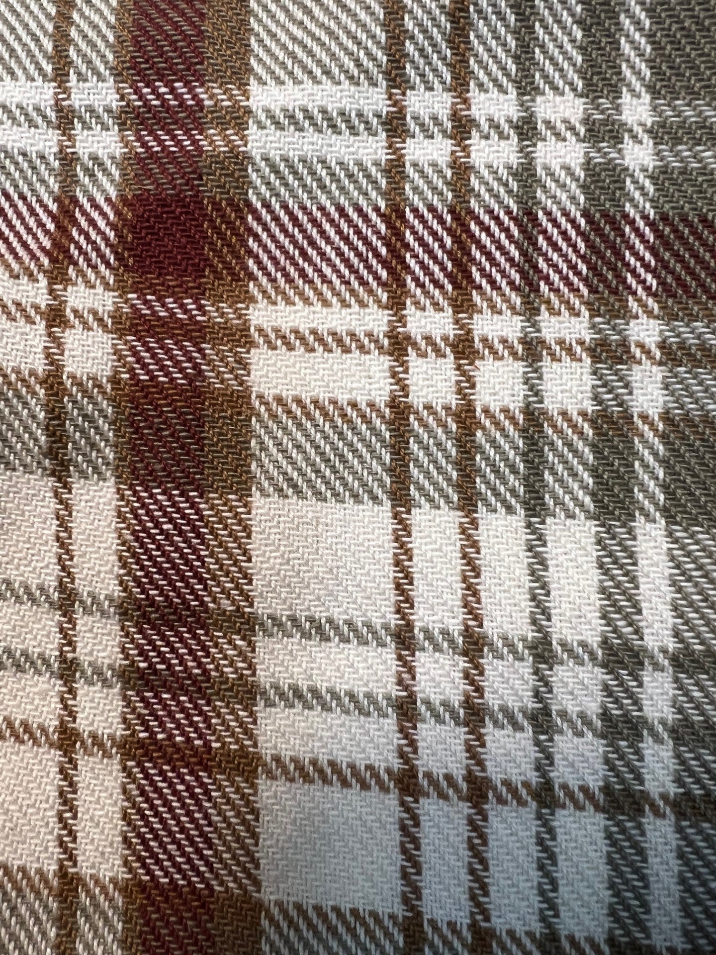 Cotton Dog Scarf, multi color plaid