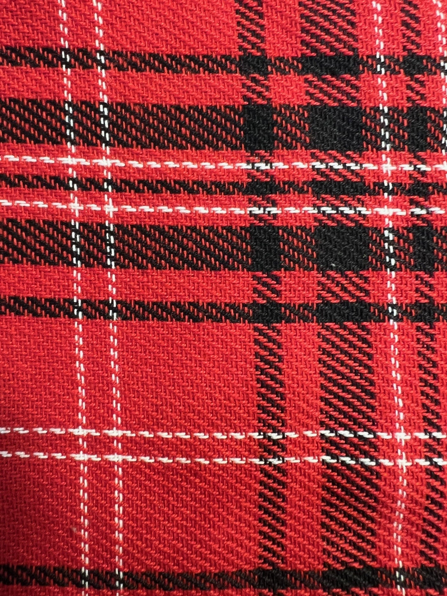 Cotton Dog Scarf, multi color plaid