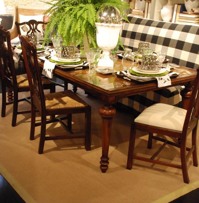 Use Area Rugs To Add Ambiance Nell Hills, What Kind Of Rug To Put Under Kitchen Table