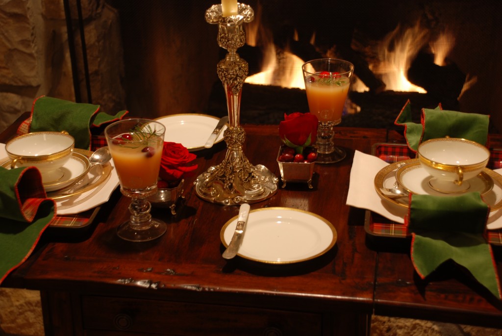 Fireside dinner