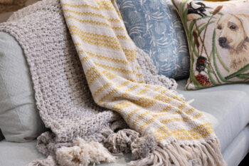 layered throw blankets